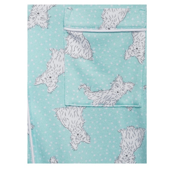 WOMENS Notch Collar 2-Piece Pajama Set, Size Small, Scotti Print - Picture 2 of 5